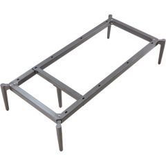 ADJUSTABLE METAL BASE 10x48x23 GRAY