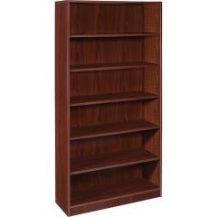 BOOKCASE 6 SHELVES 72Hx36Wx12D MAHOGANY
