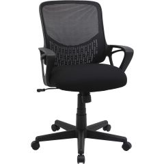 TASK CHAIR MID-BACK FABRIC  SEAT MESH BACK WITH ADJUSTABLE 