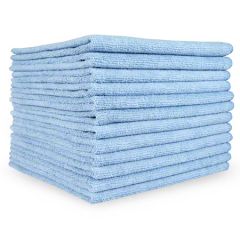 MICROFIBER CLEANING CLOTH  300GM 16X16 BLUE 12/PK 15PK/CS 
