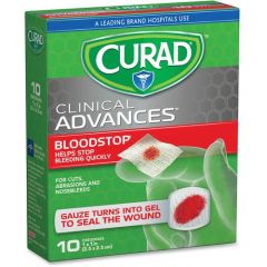 BLOODSTOP STERILE HEMOSTAT GAUZE PAD 1X1 10/PK