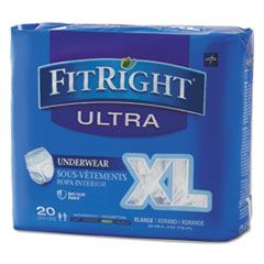 MEDLINE FITRIGHT PROTECTIVE  UNDERWEAR X-LARGE 56" - 68" 