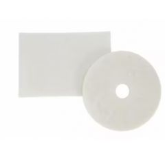 WHITE SUPER POLISH PAD 4100  14" 5/CS