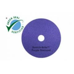 SCOTCH-BRITE PURPLE DIAMOND  FLOOR PAD PLUS 12 IN 5/CASE