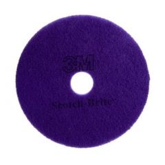 SCOTCH BRITE PURPLE DIAMOND  FLOR PAD PLUS 16" 5/CS