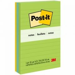 POST IT NOTES RULE 4X6 FLORAL FANASTY COLLECTION COLORS 3/PK