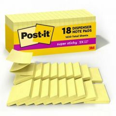 POST IT NOTES POP UP DISPENSER 3X3 YELLOW 18/PK