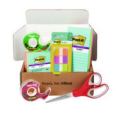 SCOTCH OFFICE ESSENTIALS KIT  7 PADS ASSORTED SUPER STICKY 