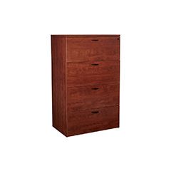 LATERAL FILE FOUR DRAWER  36Wx22.5Dx53H CHERRY