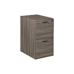 FIXED PEDESTAL F/F  15.5Wx22.25Dx28H URBAN WALNUT