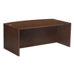 BOWFRONT DESK SHELL  71Wx41Dx29H ESPRESSO