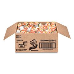 LIQUID COFFEE CREAMER HAZELNUT .38OZ MINI CUPS 180/CS