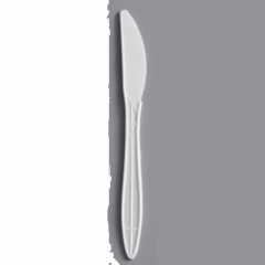 KNIFE MEDIUM WEIGHT PP BULK  6.5" WHITE 1000/CS