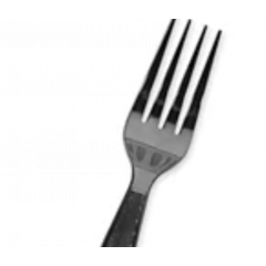 FORK MEDIUM WEIGHT PP BULK 6""  BLACK 1000/CS