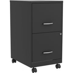 MOBILE FILE CABINET F/F  14Wx18Dx27H BLACK