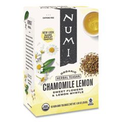 NUMI ORGANIC TEAS AND TEASANS  1.8oz CHAMOLINE LEMON 18/PK