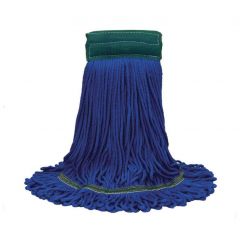 MAXIPLUS MICROFIBER LOOP-END MOP 5" W/ GREEN BAND MEDIUM