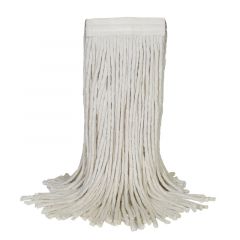 CUT END COTTON MOP 1" BAND 16OZ WHITE 12/CS