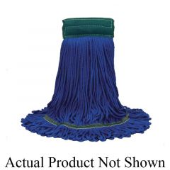 MAXIPLUS MICROFIBER LOOP-END MOP 5" W/ RED BAND LARGE BLUE