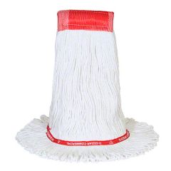 LOOP MOP 5" COTTON/SYNTHETIC WHITE LARGE 12/CS