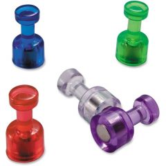OFFICE MATE PUSH PIN MAGNETS ASSORTED COLOR10/PK