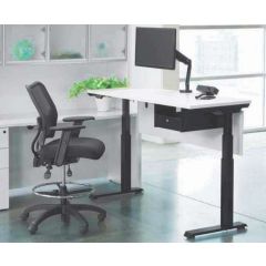 SIT-STAND TABLE 48Wx24D URBAN  WALNUT