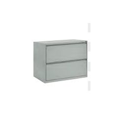 LATERAL FILE 2-DRAWER  36Wx20Dx30H SILVER