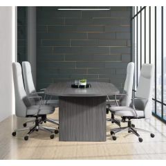 OVAL CONFERENCE TABLE 95Lx44W  SLATE GREY