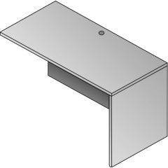 RETURN DESK 48x24 SLATE GREY 