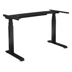 SINGLE DESK LIFT 3-STAGE 2-LEG  24.75"-50" BLACK