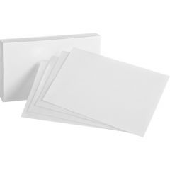 PLAIN INDEX CARDS 4x6 100/PK 