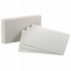 RULED INDEX CARDS 5x8 100/PK 