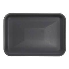 8S FOAM MEAT TRAY BLACK 500/CS 