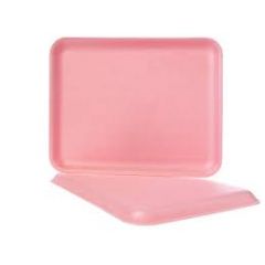 10S FOAM MEAT TRAY ROSE 500/CS 
