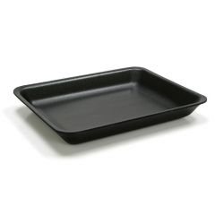 8P FOAM TRAY 10.5X8.25X1.125  BLACK 400/CS