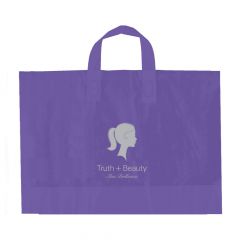 SOFT LOOP HANDLE BAG 16X15X6  PURPLE 250/CS
