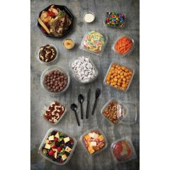 HINGED LID DELI CONTAINER 12oz  CLEAR 200/cs