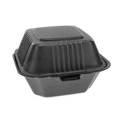 FOAM HINGE CONTAINER 6x6x3.25 SMARTLOCK BLACK 504/CS