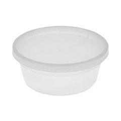 MICROWAVABLE CONTAINER + LID CLEAR 8oz 240/cs