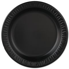 LAMINATED FOAM PLATE 9" BLACK  4/125