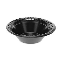 LAMINATED FOAM BOWL 12oz BLACK 8PKS/125