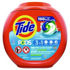 TIDE PODS LAUNDRY DETERGENT  CLEAN BREEZE SCENT 36OZ TUBS 