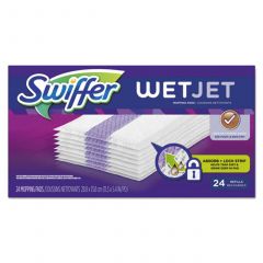 SWIFFER WETJET SYSTEM REFILL  CLOTHS 11.3"x5.4" WHITE 24/BOX 