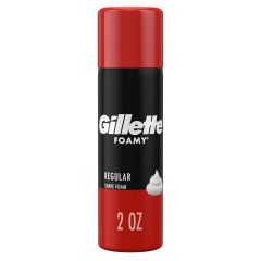 GILLETTE FOAMY REGULAR SHAVE  FOAM 2OZ 48/CS