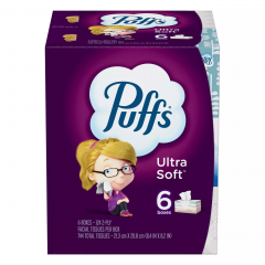 ULTRA SOFT FACIAL TISSUE 2-PLY  6/PK 4/CS 