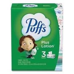 PUFFS PLUS LOTION FACIAL  TISSUE 2-PLY WHITE 24/124