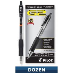 G2 PREMIUM GEL PEN RETRACTABLE EXTRA FINE .5MM BLACK INK