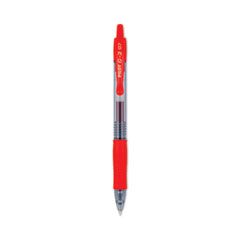 G2 PREMIUM GEL PEN RETRACTABLE FINE .7MM RED INK SMOKE/RED