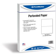 PERFORATED OFFICE PAPER 8.5x11  20LB 500/PK