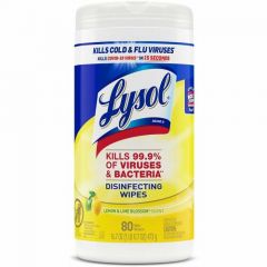 LYSOL DISINFECTING WIPES 1 PLY 7X7.25 LEMON/LIME BLOSSOM